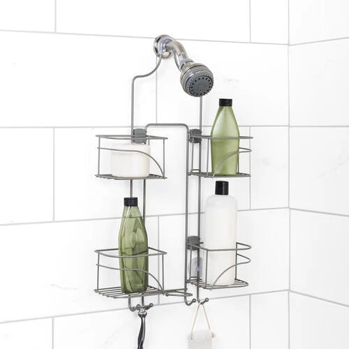 Zenna Home® Expanding Satin Nickel Shower Caddy 6 Zenna Home® Expanding Satin Nickel Shower Caddy - Image 4