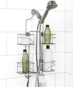 Zenna Home® Expanding Satin Nickel Shower Caddy 11 Zenna Home® Expanding Satin Nickel Shower Caddy -Zenna Home || Shutters By Design || Mustee Sales 7446NN ALT4
