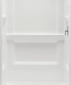 E. L. Mustee Mustee Durawall 48"W X 32"D X 73-1/4"H White Shower Wall Surround (3-Piece)
