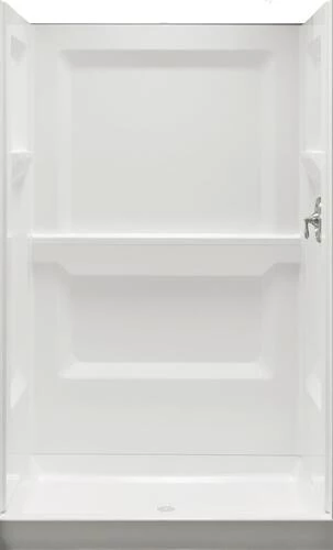 E. L. Mustee Mustee Durawall 48"W X 32"D X 73-1/4"H White Shower Wall Surround (3-Piece) 3 E. L. Mustee Mustee Durawall 48"W X 32"D X 73-1/4"H White Shower Wall Surround (3-Piece)