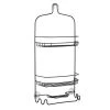 Zenna Home® Bronze Shower Caddy 2 Zenna Home® Bronze Shower Caddy -Zenna Home || Shutters By Design || Mustee Sales 7542HB