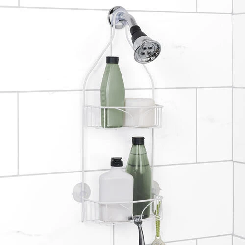 Zenna Home® White Shower Caddy 4 Zenna Home® White Shower Caddy - Image 2