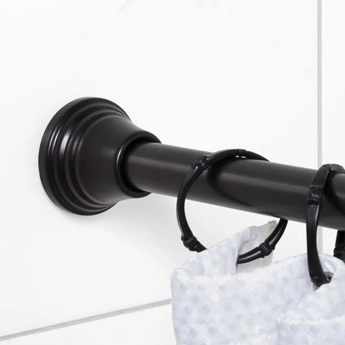 Zenna Home® NeverRust 86" Bronze Adjustable Tension Mount Shower Curtain Rod 5 Zenna Home® NeverRust 86" Bronze Adjustable Tension Mount Shower Curtain Rod - Image 3