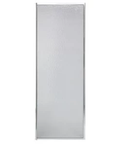 E. L. Mustee E.L. Mustee 24"W X 64"H Aluminum Framed Pivot Shower Door With Frosted Glass
