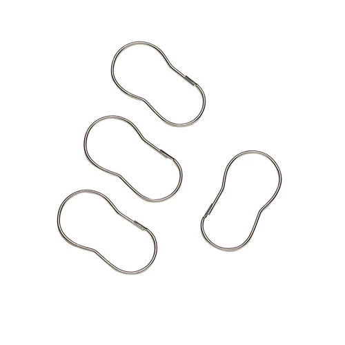 Zenna Home® Chrome Shower Curtain Rings - 12 Count 4 Zenna Home® Chrome Shower Curtain Rings - 12 Count - Image 2