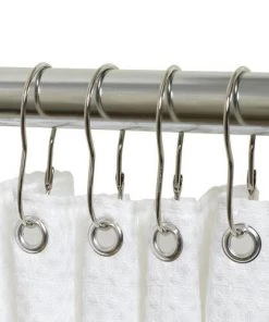 Zenna Home® Chrome Shower Curtain Rings - 12 Count 7 Zenna Home® Chrome Shower Curtain Rings - 12 Count -Zenna Home || Shutters By Design || Mustee Sales 90SSL ALT2