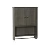 Zenna Home® 20"W X 6"D X 26"H Driftwood Gray Bathroom Wall Cabinet