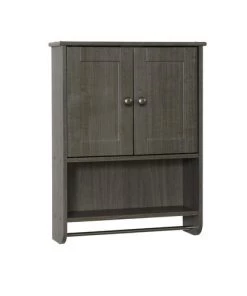 Zenna Home® 20"W X 6"D X 26"H Driftwood Gray Bathroom Wall Cabinet