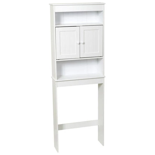 Zenna Home® Country Cottage 23"W X 67"H White Over-The-Toilet Storage Cabinet 3 Zenna Home® Country Cottage 23"W X 67"H White Over-The-Toilet Storage Cabinet