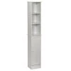 Zenna Home® 12"W X 10"D X 67"H White Linen Cabinet 1 Zenna Home® 12"W X 10"D X 67"H White Linen Cabinet -Zenna Home || Shutters By Design || Mustee Sales 9148WW master