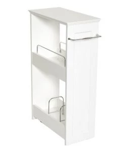 Zenna Home® Slimline White Freestanding Bathroom Shelf