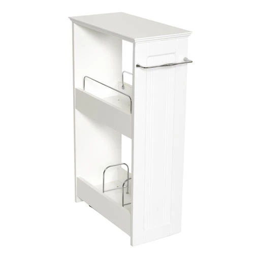 Zenna Home® Slimline White Freestanding Bathroom Shelf 3 Zenna Home® Slimline White Freestanding Bathroom Shelf