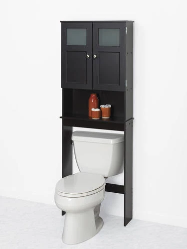 Zenna Home® 23"W X 67"H Espresso Over-The-Toilet Storage Cabinet 4 Zenna Home® 23"W X 67"H Espresso Over-The-Toilet Storage Cabinet - Image 2