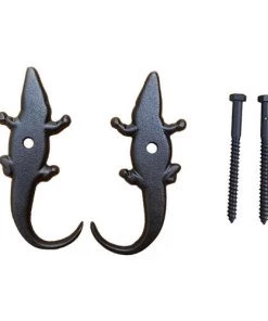 Shutters By Design Alligator Cast Iron Shutter Dog With Lag - 2 Pack