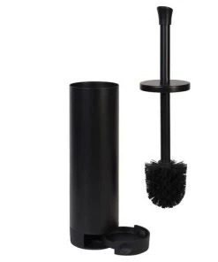 Zenna Home® Black Toilet Bowl Brush & Holder