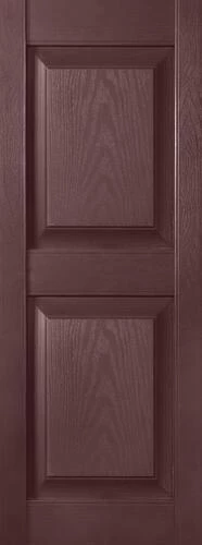 Shutters By Design 14-1/2"W X 39"H Bordeaux Vinyl Reversible Exterior Shutters - 2-Pack 5 Shutters By Design 14-1/2"W X 39"H Bordeaux Vinyl Reversible Exterior Shutters - 2-Pack - Image 3