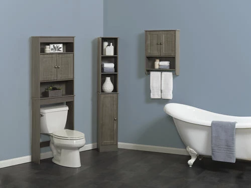 Zenna Home® 20"W X 6"D X 26"H Driftwood Gray Bathroom Wall Cabinet 6 Zenna Home® 20"W X 6"D X 26"H Driftwood Gray Bathroom Wall Cabinet - Image 4