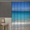 Zenna Home® Beach Blue 70"W X 72"H Polyester Shower Curtain -Zenna Home || Shutters By Design || Mustee Sales CFRBCHBLL