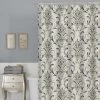 Zenna Home® Watercolor Damask 70"W X 72"H Polyester Shower Curtain
