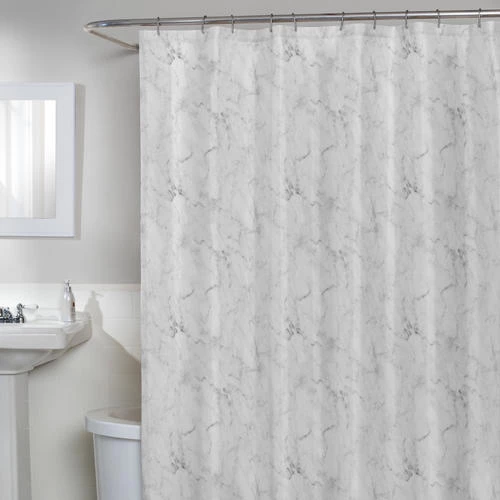 Zenna Home® Marble 70"W X 72"H Polyester Shower Curtain 3 Zenna Home® Marble 70"W X 72"H Polyester Shower Curtain