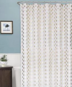 Zenna Home® Pineapple 70"W X 72"H Polyester Shower Curtain