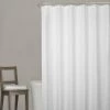Zenna Home® Spa Waffle White 70"W X 72"H Polyester Shower Curtain