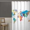 Zenna Home® Wanderlust 70"W X 72"H Polyester Shower Curtain 1 Zenna Home® Wanderlust 70"W X 72"H Polyester Shower Curtain -Zenna Home || Shutters By Design || Mustee Sales CFRWANWWL