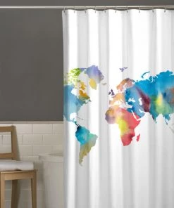 Zenna Home® Wanderlust 70"W X 72"H Polyester Shower Curtain