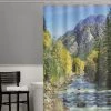 Zenna Home® Mountain 70"W X 72"H PEVA Shower Curtain 1 Zenna Home® Mountain 70"W X 72"H PEVA Shower Curtain -Zenna Home || Shutters By Design || Mustee Sales CPRMTGRL