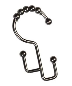 Zenna Home® Rustproof Bronze Double Roller Shower Curtain Hooks - 12 Count