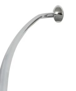 Zenna Home® NeverRust® Curved Chrome Shower Curtain Rod