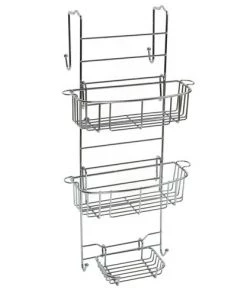 Zenna Home® Chrome Shower Door Caddy