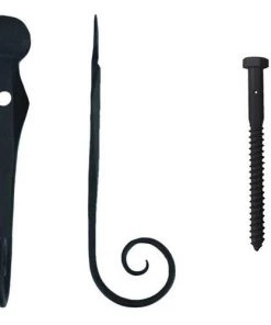 Shutters By Design English Rat Tail Cast Iron Shutter Dog - 2 Pack