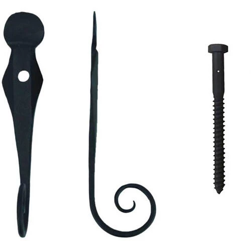 Shutters By Design English Rat Tail Cast Iron Shutter Dog - 2 Pack 3 Shutters By Design English Rat Tail Cast Iron Shutter Dog - 2 Pack