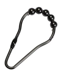 Zenna Home® Rustproof Bronze Hinged Roller Shower Curtain Rings - 12 Count