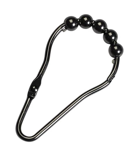 Zenna Home® Rustproof Bronze Hinged Roller Shower Curtain Rings - 12 Count 3 Zenna Home® Rustproof Bronze Hinged Roller Shower Curtain Rings - 12 Count