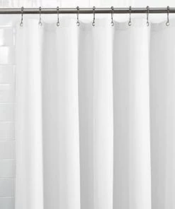 Zenna Home® White 70"W X 72"H Polyester Shower Curtain Liner