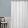 Zenna Home® Solid White 70"W X 72"H Microfiber Shower Curtain Liner -Zenna Home || Shutters By Design || Mustee Sales LFRMICWWL
