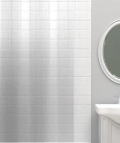 Zenna Home® Clear 70"W X 72"H Light Weight PEVA Shower Curtain Liner