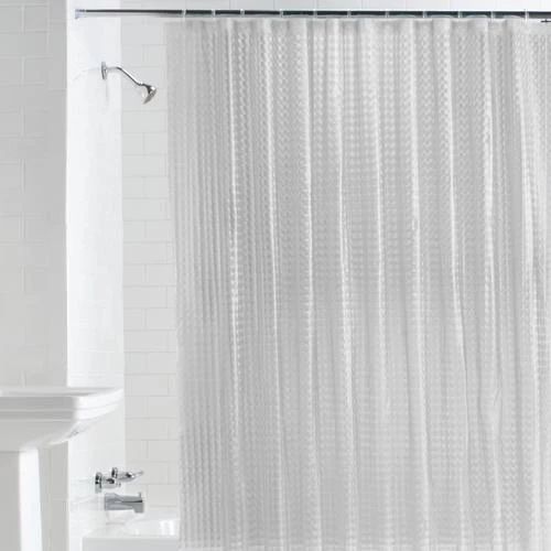 Zenna Home® Glass Blocks Clear 70"W X 72"H Medium Weight PEVA Shower Curtain Liner 3 Zenna Home® Glass Blocks Clear 70"W X 72"H Medium Weight PEVA Shower Curtain Liner