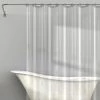 Zenna Home® Clear 70"W X 72"H Medium Weight PEVA Shower Curtain Liner 2 Zenna Home® Clear 70"W X 72"H Medium Weight PEVA Shower Curtain Liner -Zenna Home || Shutters By Design || Mustee Sales LPRMKKL