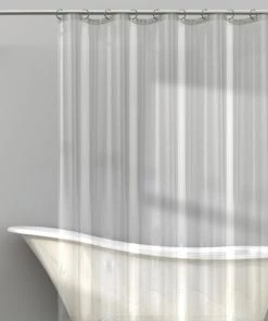 Zenna Home® Clear 70"W X 72"H Medium Weight PEVA Shower Curtain Liner