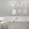 Zenna Home® Mesh Pocket Clear 70"W X 72"H Heavy Weight PEVA Shower Curtain Liner