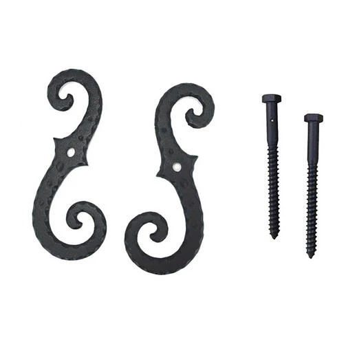 Shutters By Design Large Scroll Cast Iron Shutter Lag Tiebacks - 2 Pack 3 Shutters By Design Large Scroll Cast Iron Shutter Lag Tiebacks - 2 Pack