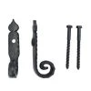 Shutters By Design Rat Tail Shutter Cast Iron Lag Tiebacks - 2 Pack 1 Shutters By Design Rat Tail Shutter Cast Iron Lag Tiebacks - 2 Pack -Zenna Home || Shutters By Design || Mustee Sales RatTailWithLag88253