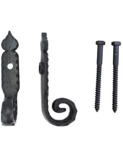 Shutters By Design Rat Tail Shutter Cast Iron Lag Tiebacks - 2 Pack