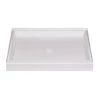 E. L. Mustee E.L. Mustee Durabase 54"W X 34"D White Single Curb Shower Base With Center Drain 1 E. L. Mustee E.L. Mustee Durabase 54"W X 34"D White Single Curb Shower Base With Center Drain -Zenna Home || Shutters By Design || Mustee Sales Rectangle M WHT 5