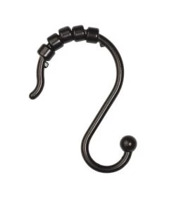 Zenna Home® NeverRust Bronze Roller Shower Curtain Hooks - 12 Count