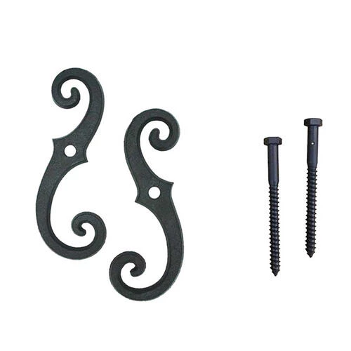 Shutters By Design Scroll Cast Iron Shutter Beveled Lag Tiebacks - 2 Pack 3 Shutters By Design Scroll Cast Iron Shutter Beveled Lag Tiebacks - 2 Pack