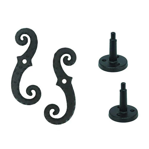 Shutters By Design Scroll Cast Iron Post Mounted Shutter Tiebacks - 2 Pack 3 Shutters By Design Scroll Cast Iron Post Mounted Shutter Tiebacks - 2 Pack